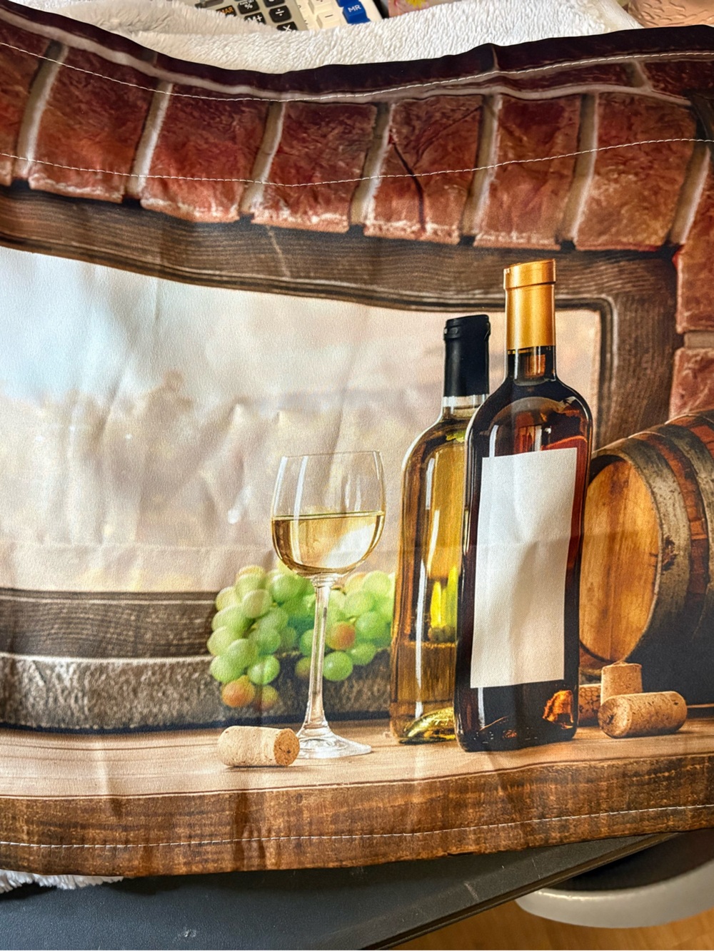 Wine Bottle Curtain Valence